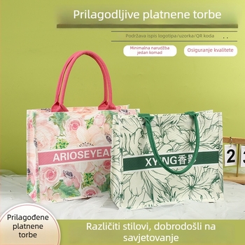 Prilagođena platnena torba za reklamu s otiskom loga – ekološka torba za kupovinu