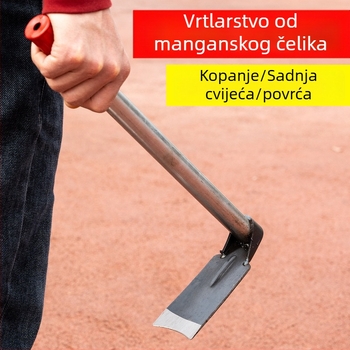 Motika od čelika – višenamjenska motika za plijevanje i kopanje cvijeća i povrća