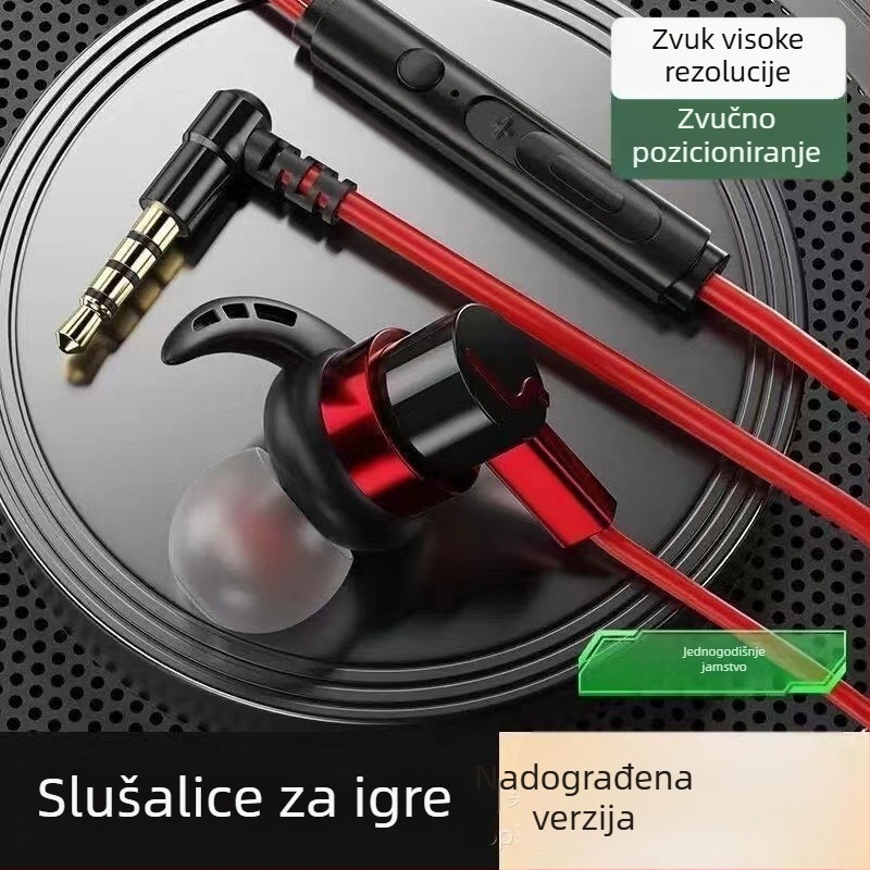 Žičani gaming headset kompatibilan s Black Shark, Redmi K50/K40, Honor, OPPO i vivo, s kabelskim upravljačem