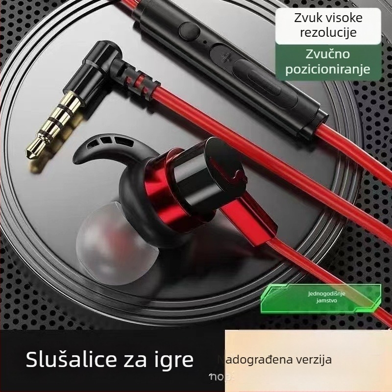 Žičani gaming headset kompatibilan s Black Shark, Redmi K50/K40, Honor, OPPO i vivo, s kabelskim upravljačem