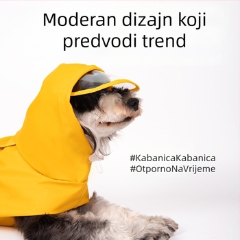Vodootporni kaput s kompletnom zaštitom za manje i srednje pse, Teddy stil, pogodan za corgi i šnauzera