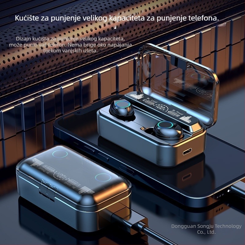 Bežične Bluetooth slušalice, mini in-ear za sport, 5,5 mm drajver, kompatibilne s Apple i Android