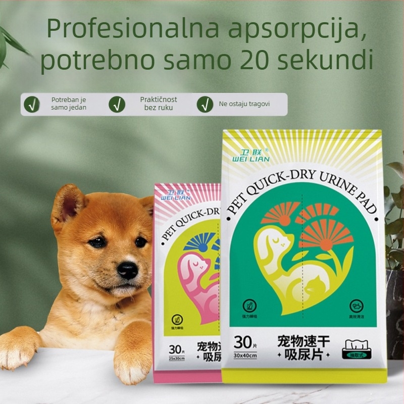 Podloge za mokrenje za pse i mačke, brzo upijanje, visoka apsorpcija, neutralizacija mirisa