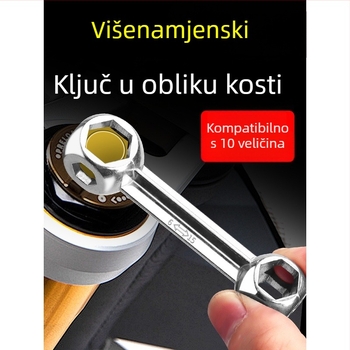Višenamjenski alat s unutarnjim šesterokutnikom, prijenosni 10-u-1 za bicikl