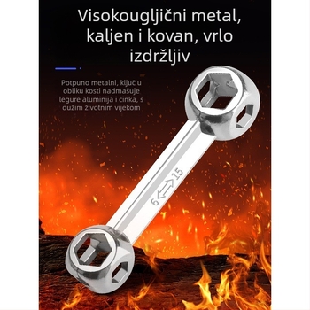 Višenamjenski alat s unutarnjim šesterokutnikom, prijenosni 10-u-1 za bicikl