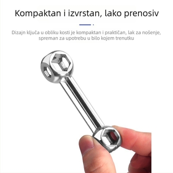 Višenamjenski alat s unutarnjim šesterokutnikom, prijenosni 10-u-1 za bicikl