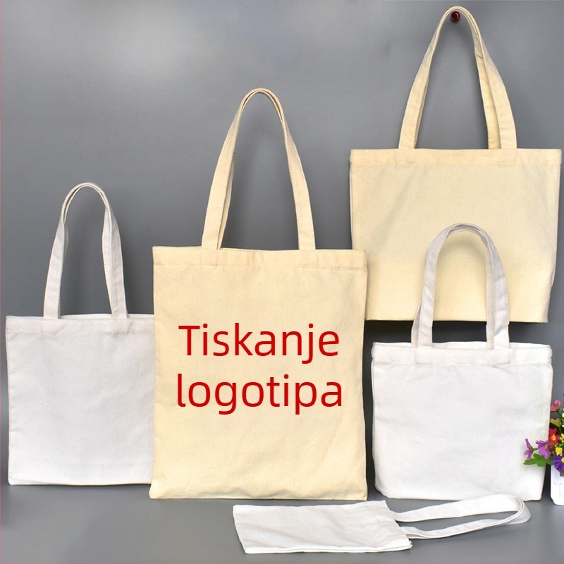 Personalizirana platnena torba za kupovinu s logotipom – ekološka
