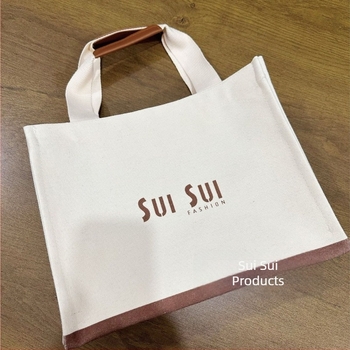 Tote torba s prilagođenim logom, luksuzna platnena torba velike kapacitete, reklamna platnena torba, stil debe vrpca