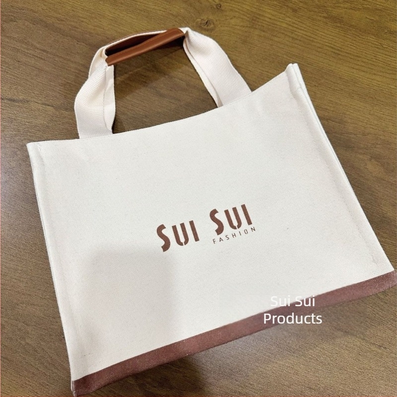 Tote torba s prilagođenim logom, luksuzna platnena torba velike kapacitete, reklamna platnena torba, stil debe vrpca