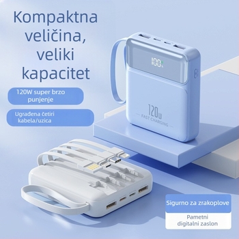 3C certificirani power bank s brzim punjenjem 20000 mAh velikog kapaciteta, pogodan za letove, s otiskom logotipa
