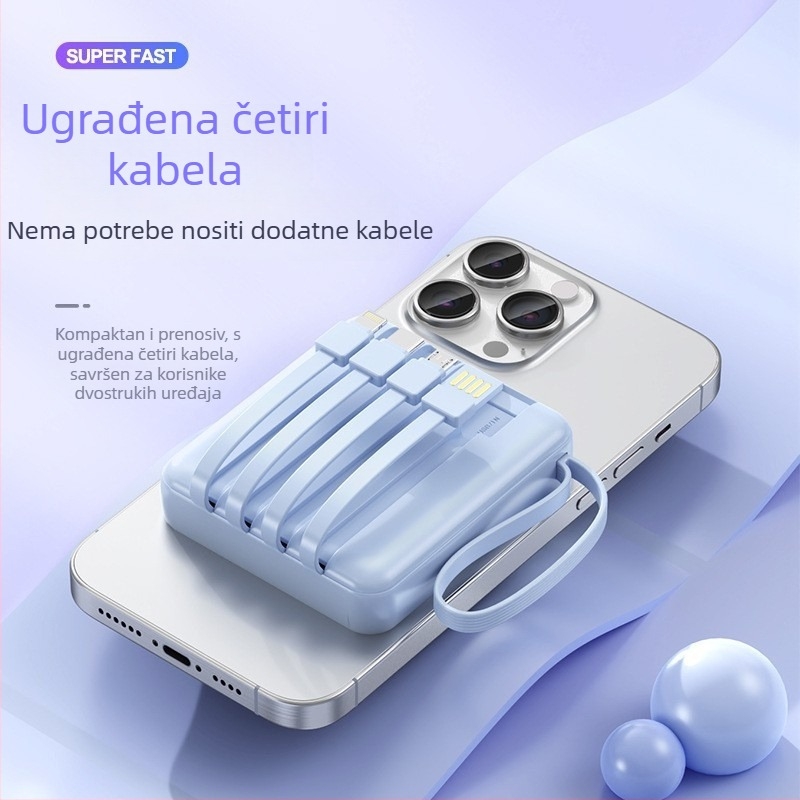 3C certificirani power bank s brzim punjenjem 20000 mAh velikog kapaciteta, pogodan za letove, s otiskom logotipa