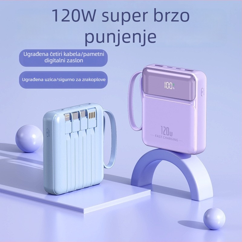 3C certificirani power bank s brzim punjenjem 20000 mAh velikog kapaciteta, pogodan za letove, s otiskom logotipa