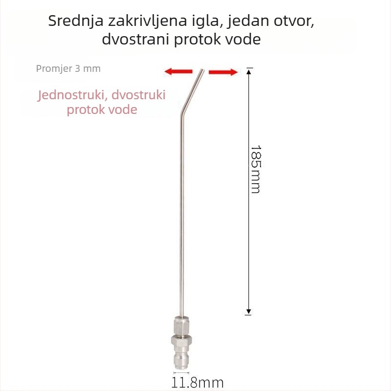 Nerđajući čelik visokotlačna mlaznica s brzim spojem za perilicu rublja – višenamjenska mlaznica