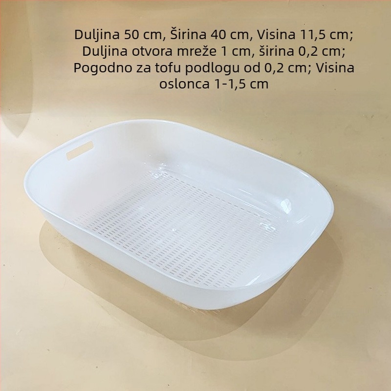 Samostalna mreža kutije za mačju WC za granulisani borov pijesak, kristalni pijesak i tofu pijesak