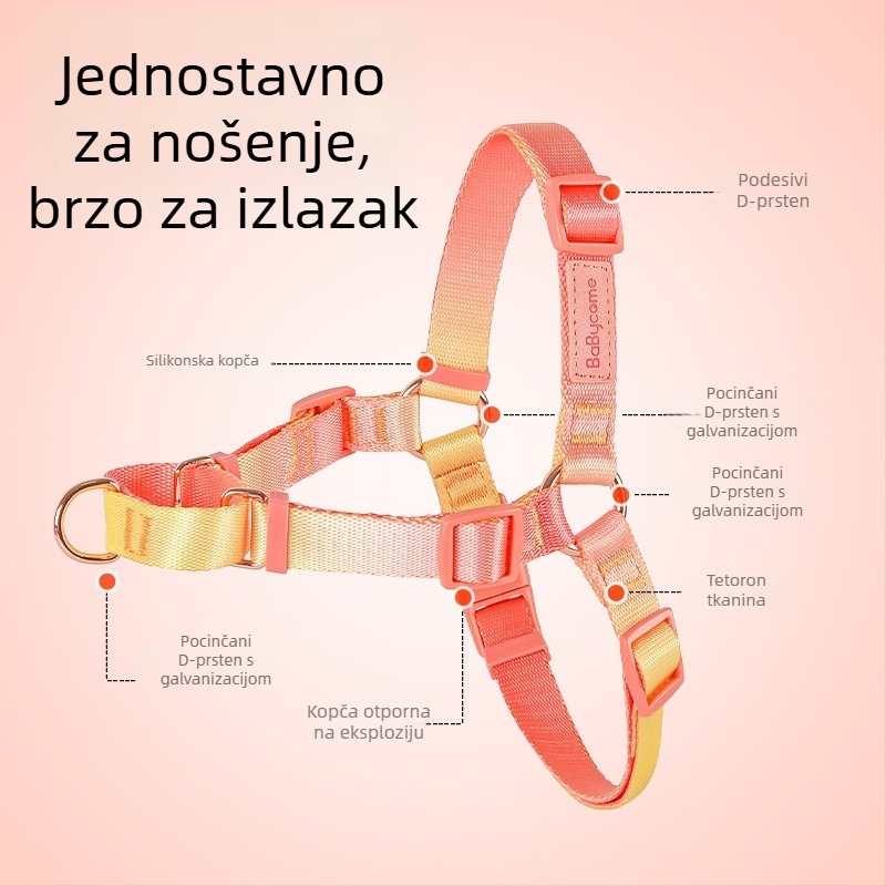 Mekana i izdržljiva harness za pse s vodilicom za šetnje i obuku