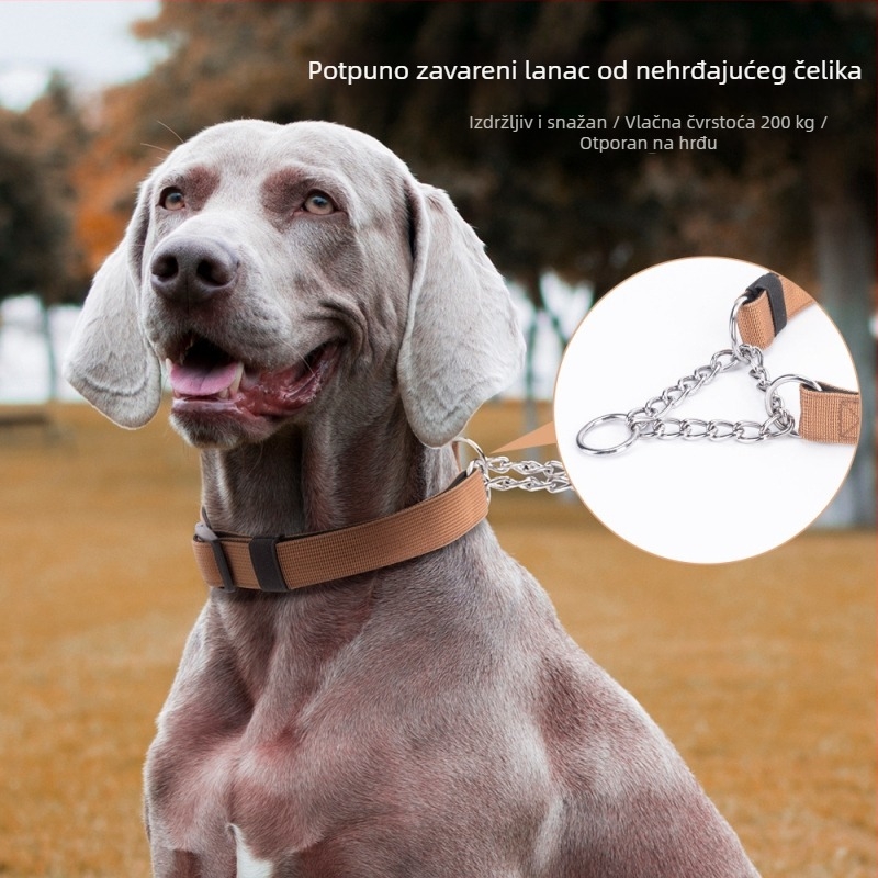 P‑lančana ogrlica za pse, vanjska najlonska ogrlica za srednje i velike pse