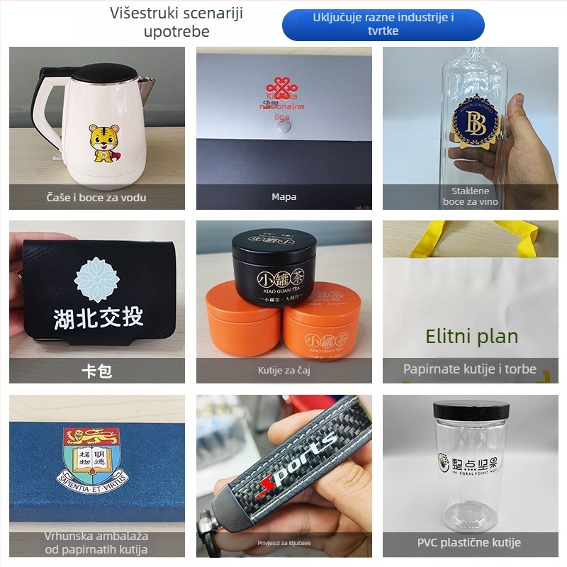 Mala serija UV prijenosna kristalna naljepnica s prozirnim izrezanim dizajnom, vodootporna samoljepiva 3D metalna kristalna naljepnica