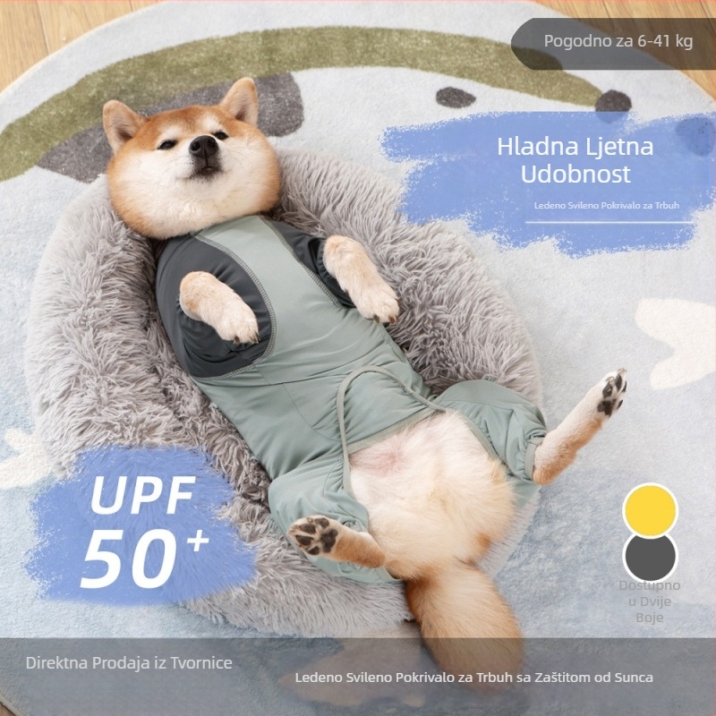 Odeća za pse za proljeće-ljeto s zaštitom od sunca i brzo sušenje, za srednje i velike pse (Labrador, Shiba Inu)