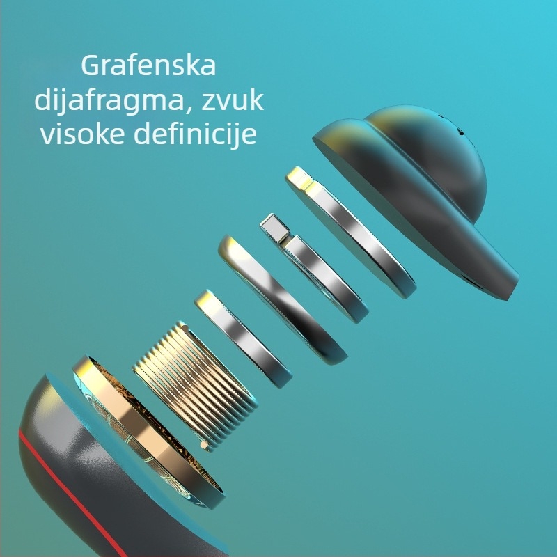 T20 Bluetooth slušalice s dizajnom protoka zraka i klipsom za uho, otvoren dizajn, bežični stereo