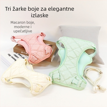 PU prsni harnes za psa, lagani, podesivi vest-stil, za male pse, vanjska upotreba