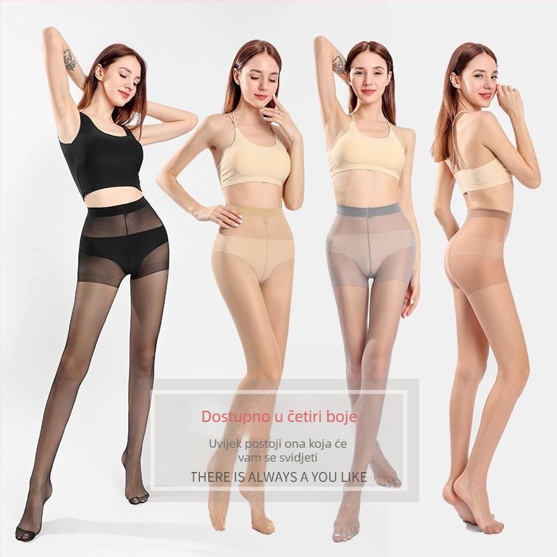 Crne ultra-tanke žene pantyhose s motivom ananasa, 5D