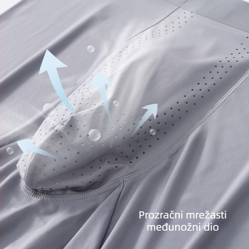 Muške bokserice od Ice Silk za ljeto, prozračne, s Mulberry Silk podstavom, jednobojne
