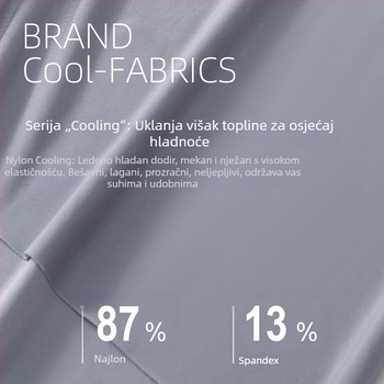 Muške bokserice od Ice Silk za ljeto, prozračne, s Mulberry Silk podstavom, jednobojne