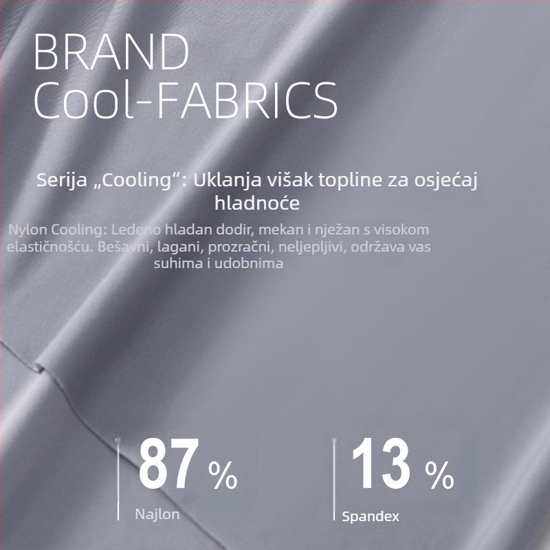 Muške bokserice od Ice Silk za ljeto, prozračne, s Mulberry Silk podstavom, jednobojne