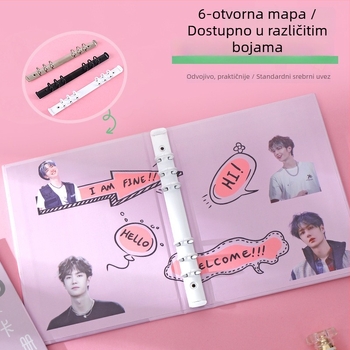 Prilagođeni A4/A5 album za kartice s tvrdim kućištem, fotografije po narudžbi, 3-inčni raspored s četiri kvadrata, album s rastavljivim listovima, 6-inčni album za razglednice