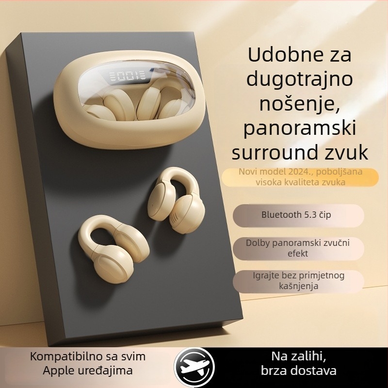 Bežični klips za uho za Apple Bluetooth slušalice, tip klipsa, kompatibilan s iPhoneom, novi model, vrhunska kvaliteta