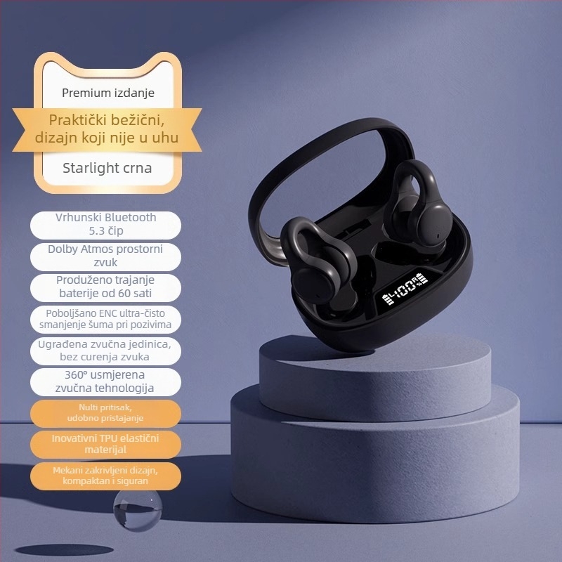 Bežični klips za uho za Apple Bluetooth slušalice, tip klipsa, kompatibilan s iPhoneom, novi model, vrhunska kvaliteta