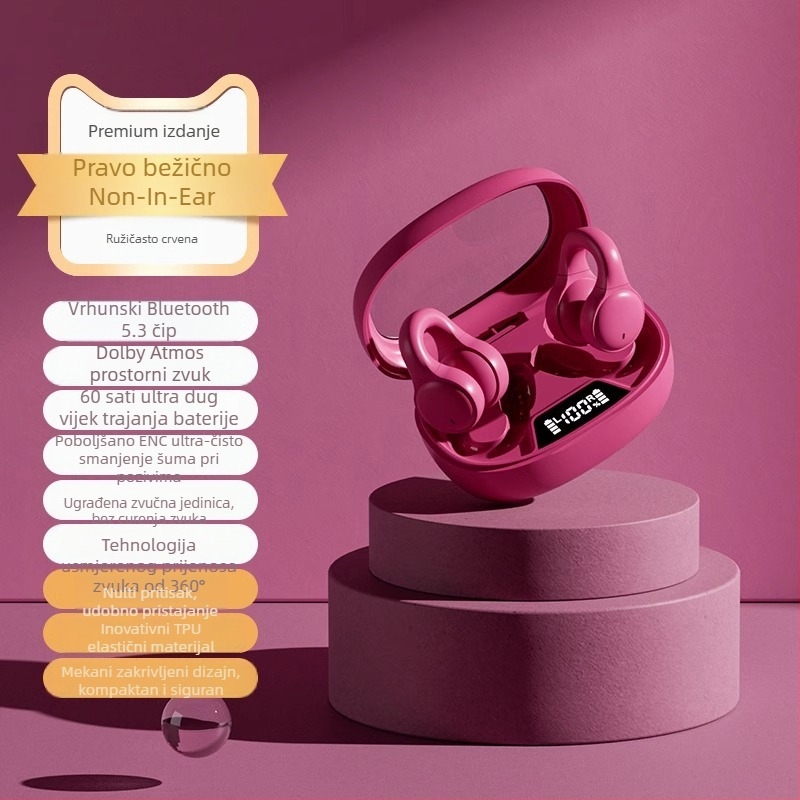 Bežični klips za uho za Apple Bluetooth slušalice, tip klipsa, kompatibilan s iPhoneom, novi model, vrhunska kvaliteta