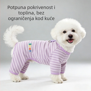 Nova prugasta, elastična majica za četveronožne kućne ljubimce, uključujući Teddy mačke i male do srednje velike pse i mačke, od Derong baršuna.