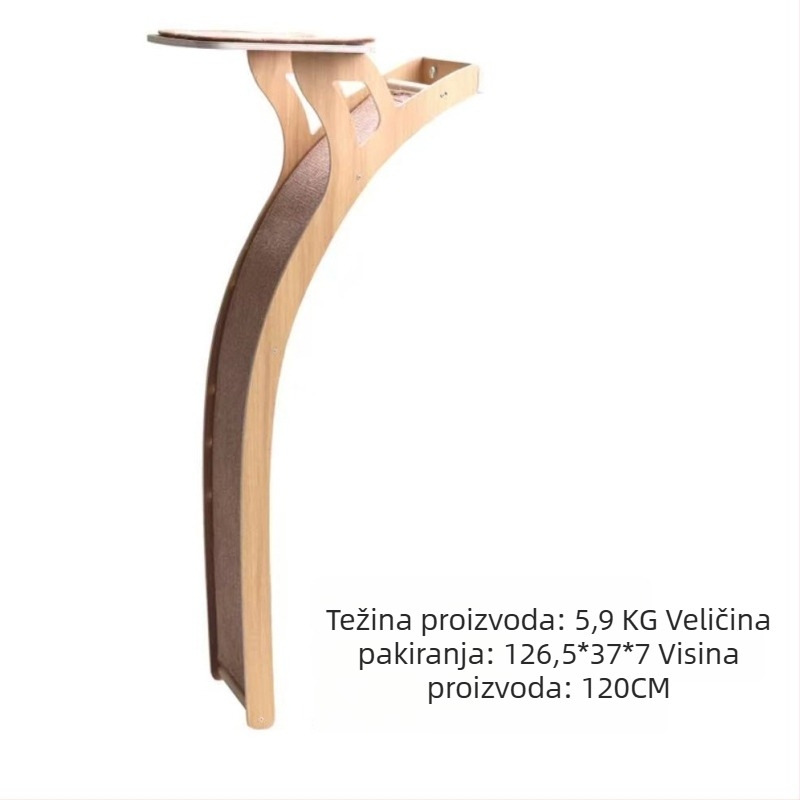 Prostirka za mačke na balkon za penjanje, otporna zidna naljepnica za penjanje i grebanje, zaštita kauča