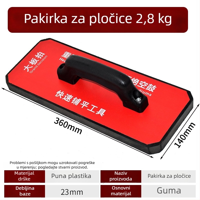 Alat za postavljanje velikih pločica – alternativa gumenu čekiću za postavljanje pločica i kamenih ploča