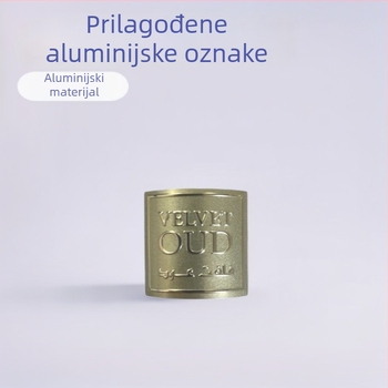 Prilagođene oznake proizvođača s korozijskim graviranjem, izdignute visoko sjajne aluminijske ploče, sitotisak i ogledni završni premaz logotipa