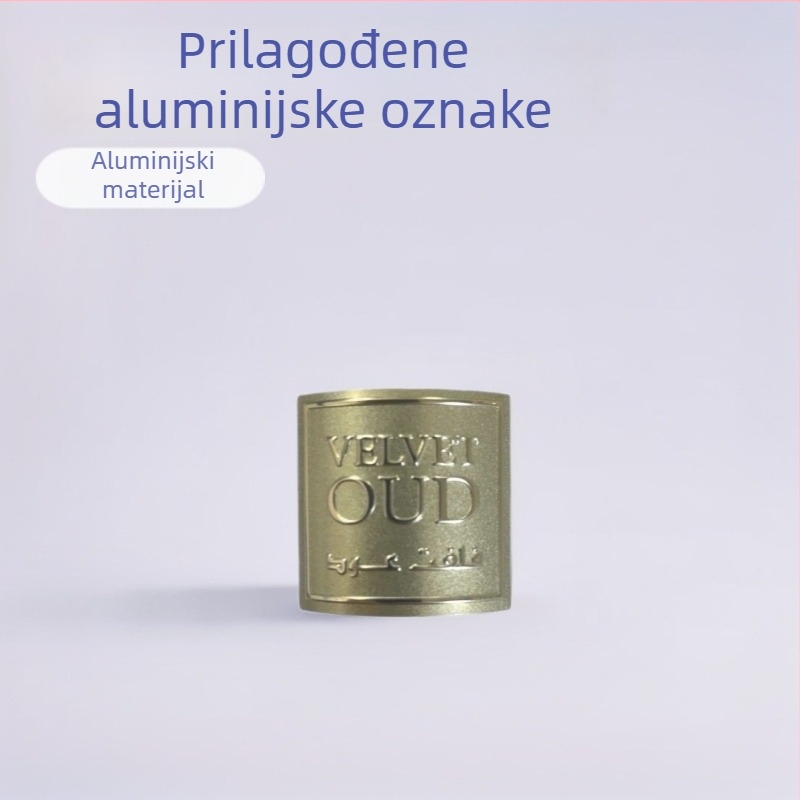Prilagođene oznake proizvođača s korozijskim graviranjem, izdignute visoko sjajne aluminijske ploče, sitotisak i ogledni završni premaz logotipa