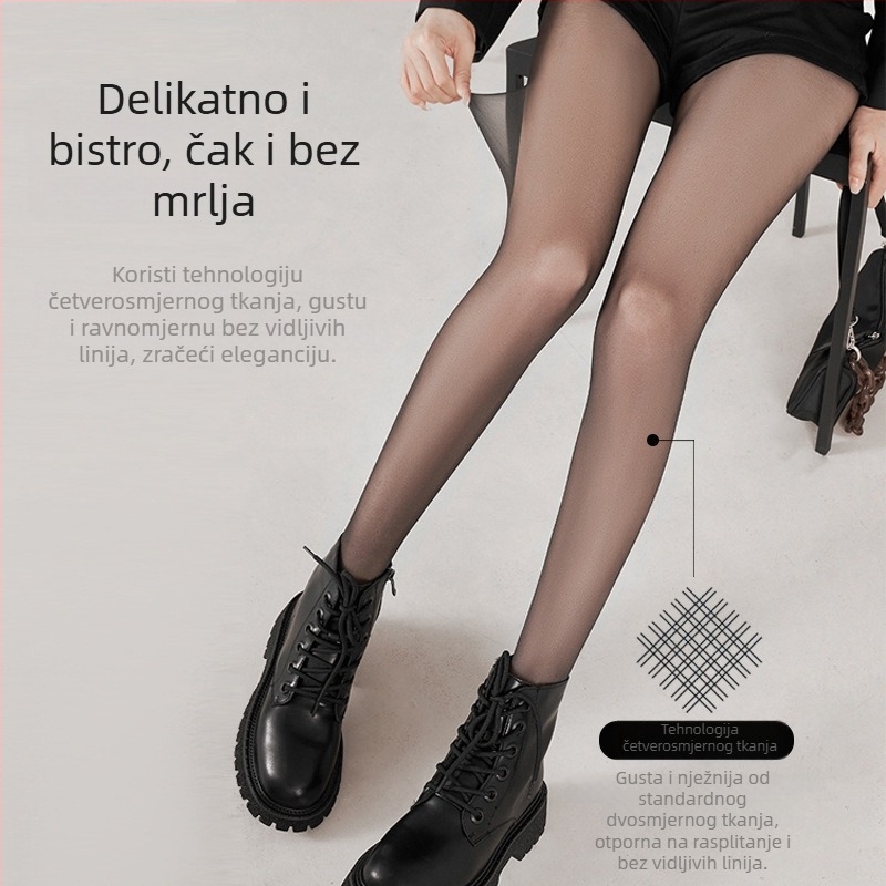 Tanke mrežaste ženske čarape za proljeće, ljeto i jesen, seksi proziran izgled, crne