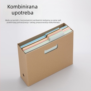 Jinshi Mono Clip folder za dokumente od recikliranog papira, A4, za izvještaje i ugovore