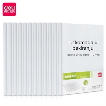 Deli 5534 Prozirna arhivska mapa s polugom, A4 Dokumentni folder