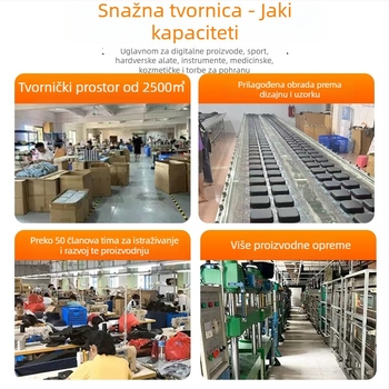 Logo prilagođena EVA kutija za pohranu, vodootporan zatvarač, za 3C digitalne alate