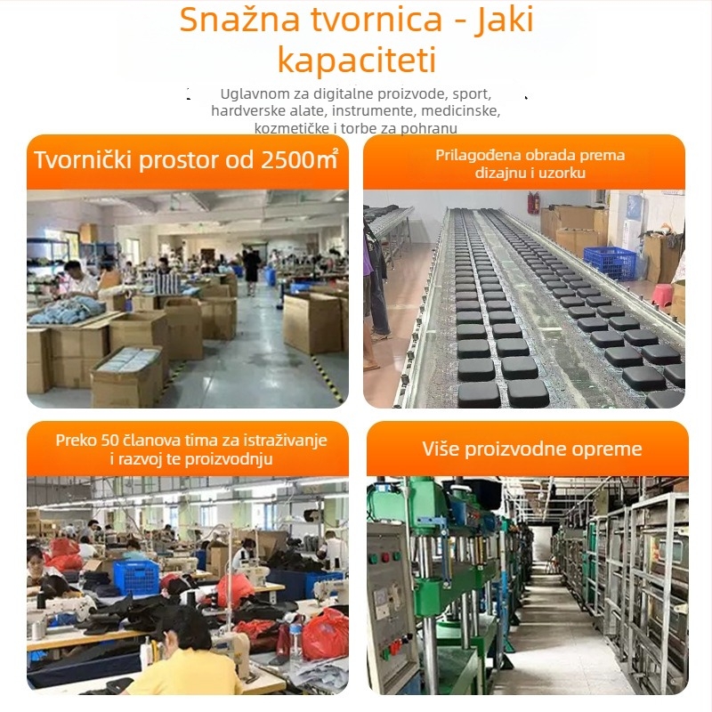 Logo prilagođena EVA kutija za pohranu, vodootporan zatvarač, za 3C digitalne alate