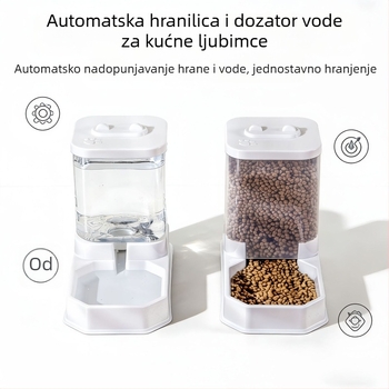 Automatski hranilnik i napasivač vode za mačke i pse, zdjela za mačku, zdjela za hranu.
