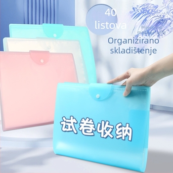 A3 organizator materijala za učenje s umetnutim stranicama i spremnikom za ispite