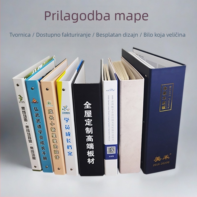 Prilagodljiva papirnata mapa s uzorkom, uredski zapisnik, priručnik o razvoju učenika i album kartica