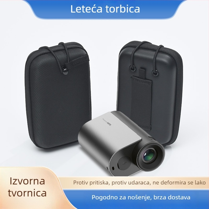 EVA torbica za golf rangefinder, tvrdi kućište, vodootporna, prenosna s ručkom, crna