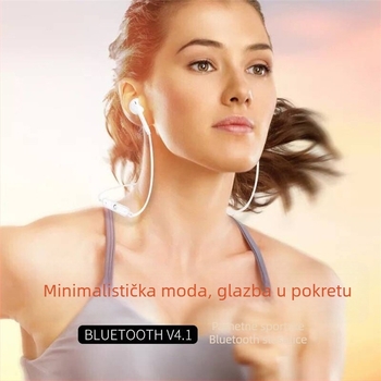 S6 Bežične slušalice s trakicom oko vrata, Bluetooth 5.0, kompaktne sportske stereo ušne slušalice