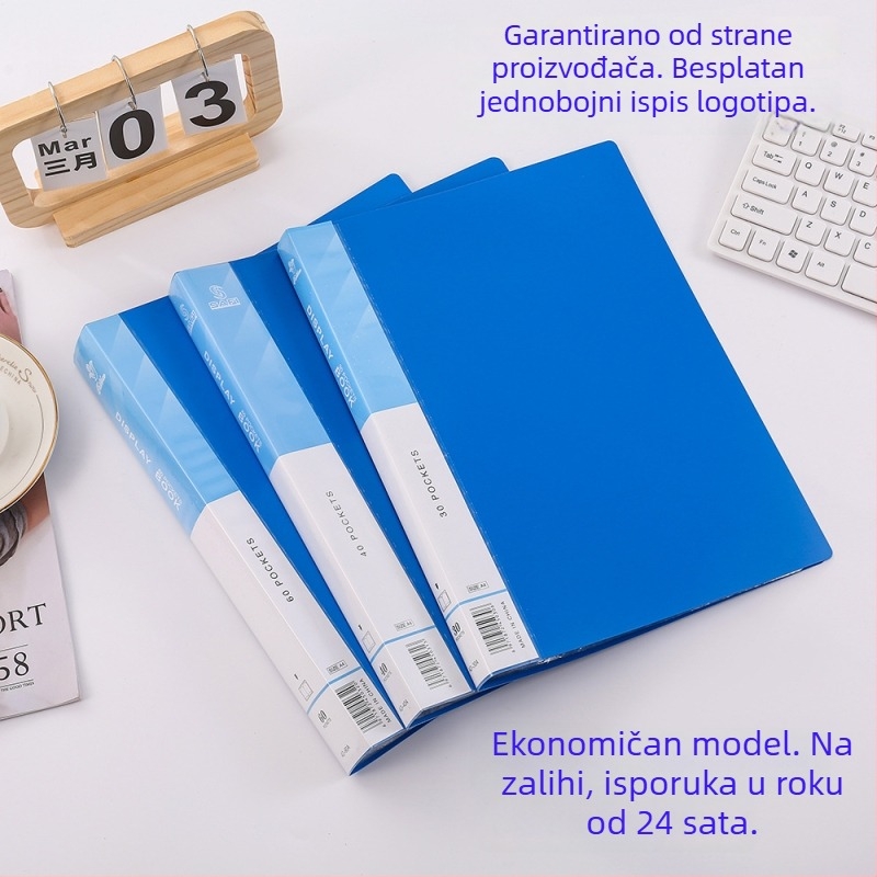 A4 dokument folder s prozirnim umetnim stranicama, spremnik za preglede trudnoće, organizator testnih listića, poslovni poklon