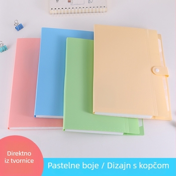 Višeslojni folder za dokumente i ispite, u slatkim bojama, prilagodljiv