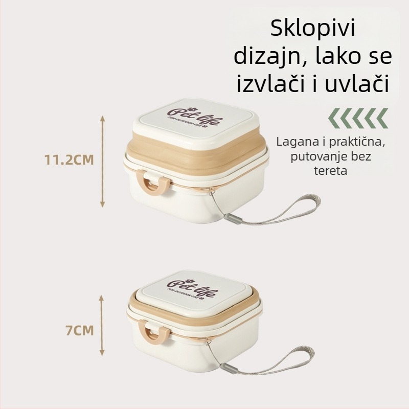 Sklopiva vanjska zdjela za vodu i hranu za kućne ljubimce – prijenosna zdjela za pse i mačke